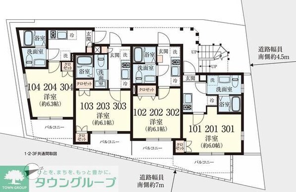 アノンテラス岡上の物件間取画像